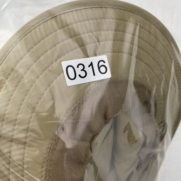 Panama Jack Hat Wide Brim Safari Boonie Mesh Vent Flap Strap Back Tan Mens S/M - Picture 12 of 12